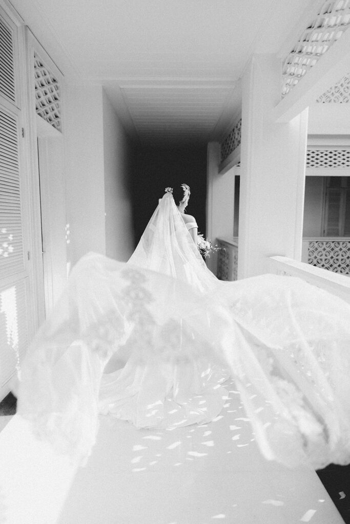 Black and White Bali Wedding of Erika & Keith