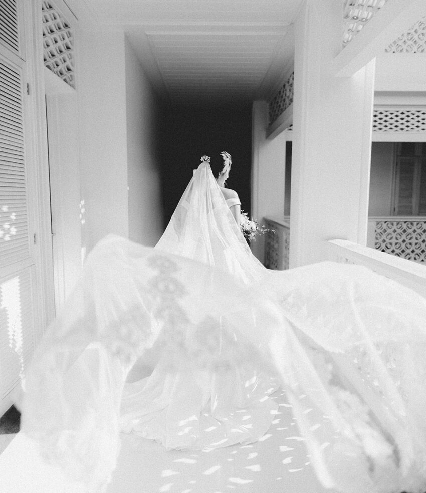 Black and White Bali Wedding of Erika & Keith