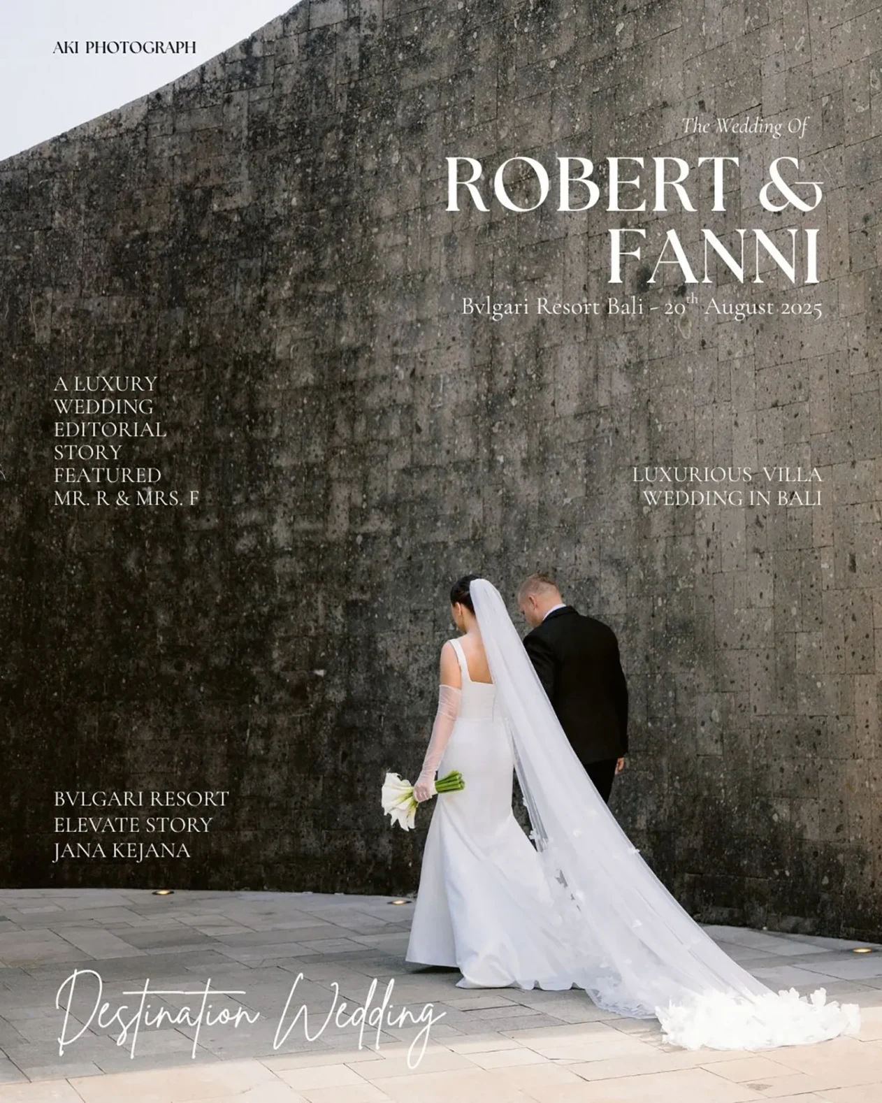 Dramatic Elegance: The Wedding of Robert & Fanni at Bvlgari Resort Bali